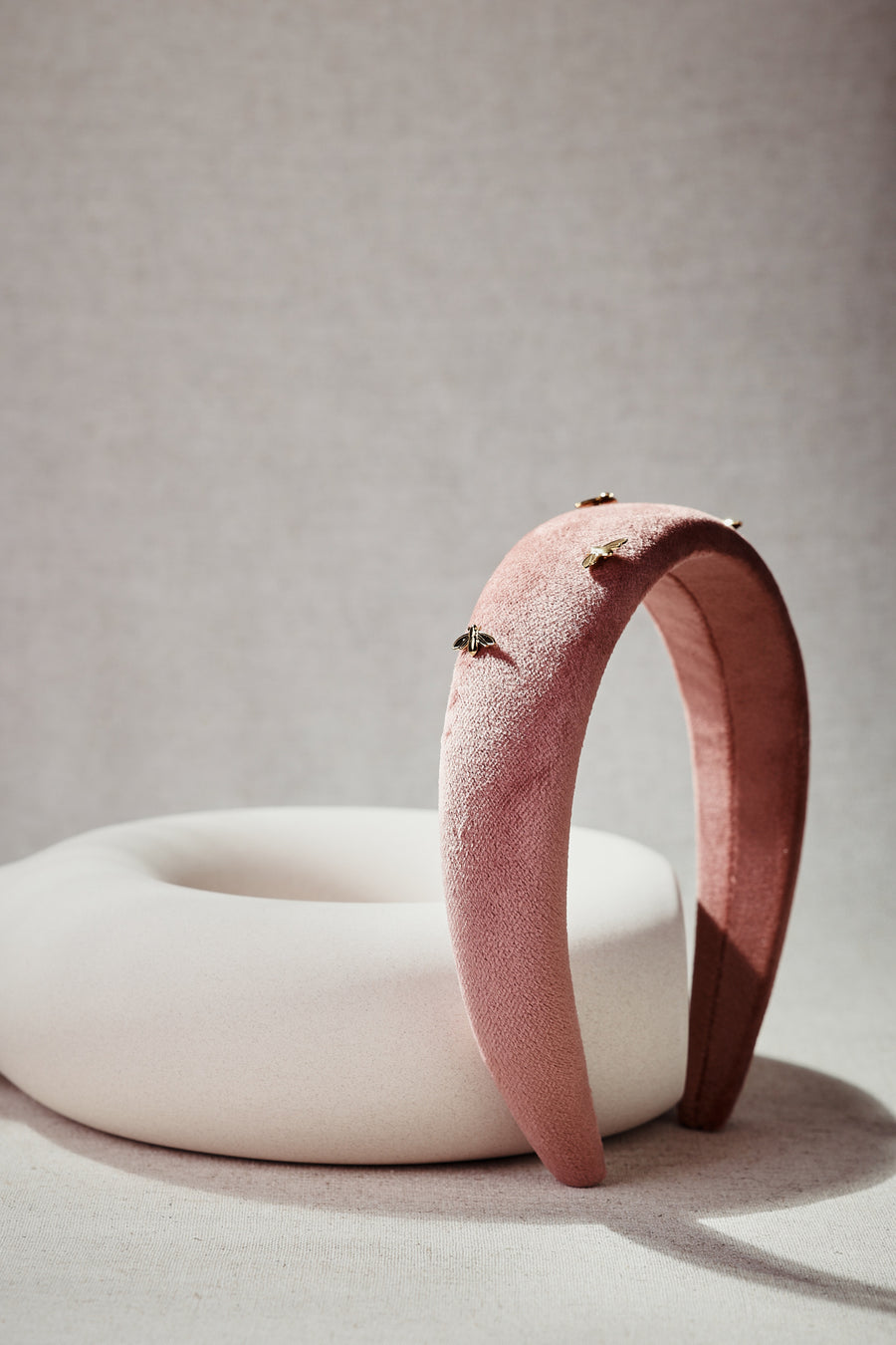 Haarreifen mit Hummeln rosé
